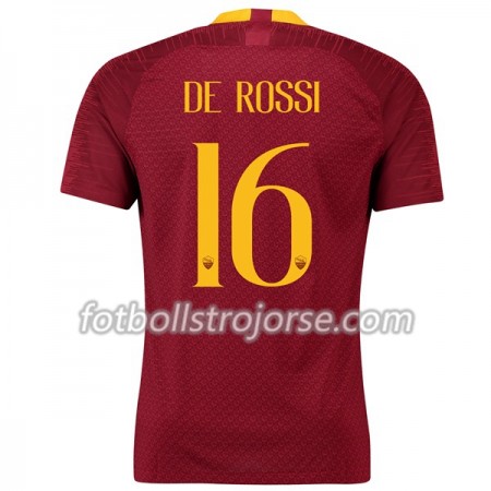 AS Roma Matchtröjor De Rossi 16 Hemma Fotbollströja 2018-2019 AS Roma Matchtröjor De Rossi 16 Hemma Fotbollströja 2018-2019